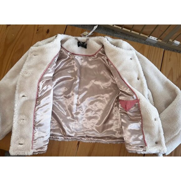 NEW $298 J.Crew limited edition Sherpa blend cropped lady jacket. Size 8 womens - Picture 4 of 5